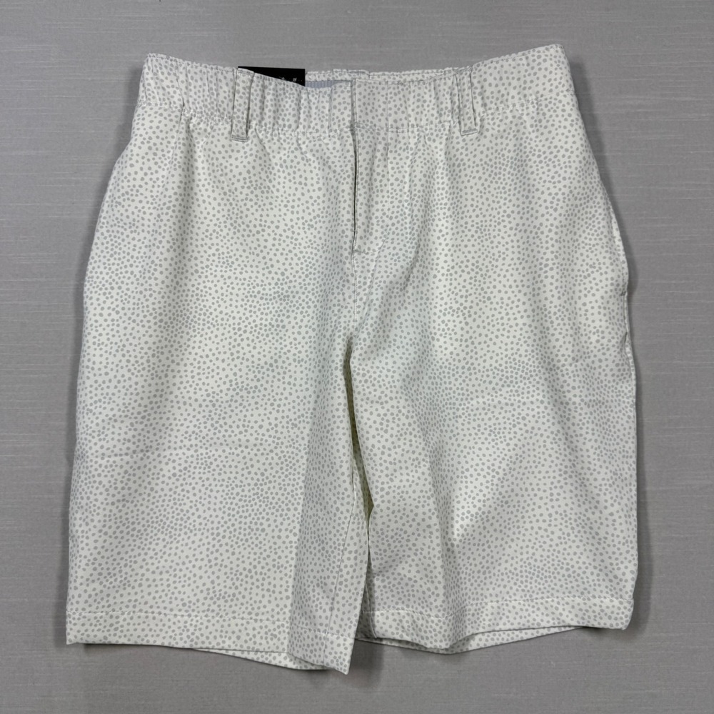 Under Armour UA Links Printed Golf‎ Short Women 2 White Gray 9" AOP